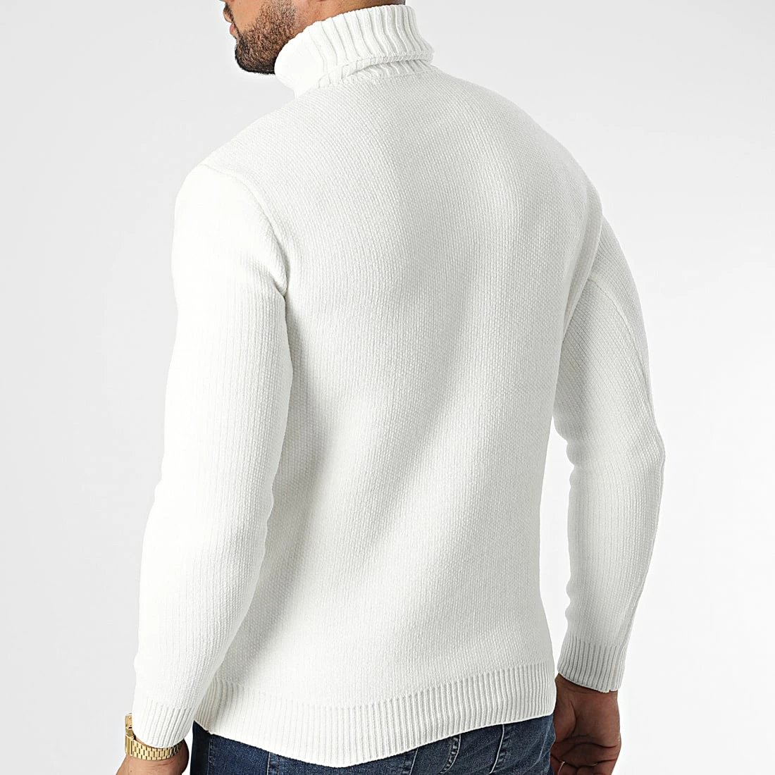 Offres 🔔 Pull Col Roulé CR-089 Blanc de Uniplay ✨ 6 Offres 🔔 Pull Col Roulé CR-089 Blanc de Uniplay ✨ – Image 4