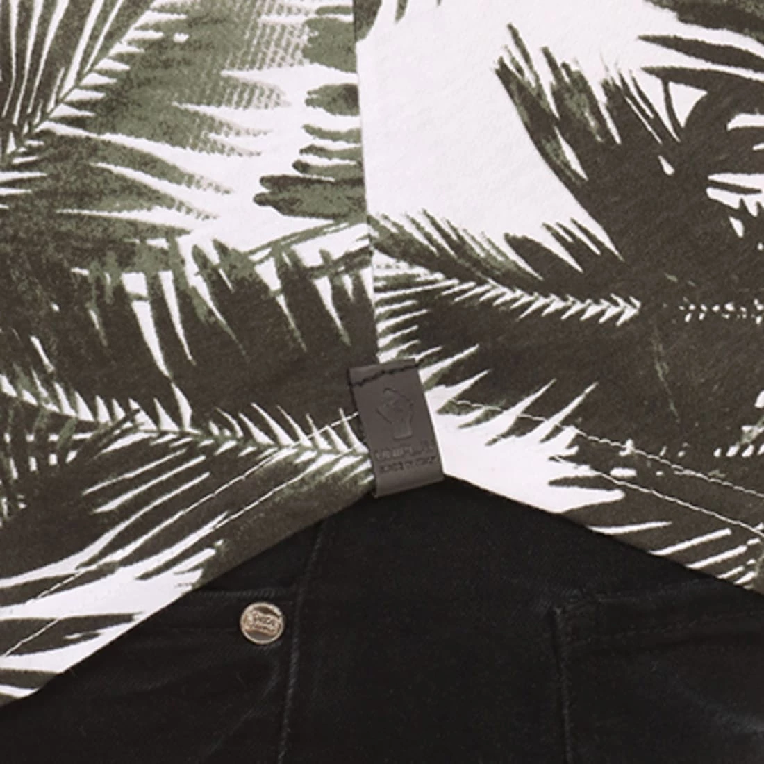 Bon marché 😍 Tee 👚 Shirt Oversize T153 Floral Blanc Vert Kaki de Uniplay 💯 5 Bon marché 😍 Tee 👚 Shirt Oversize T153 Floral Blanc Vert Kaki de Uniplay 💯 – Image 3