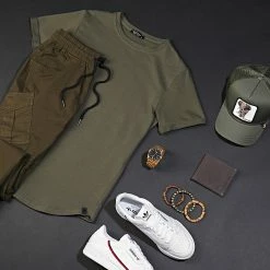 Remise 🎉 Tee 👕 Shirt Oversize UP-T311 Vert Kaki de Uniplay 👍 -Uniplay Soldes uniplay 143553 UP T311 KAKI TPDT 20191024T145858 06