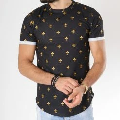 Remise ✨ Tee 👚 Shirt Oversize T335 Noir de Uniplay 🎉 -Uniplay Soldes uniplay 146391 UP T335 BLACK 20180703T121203 04