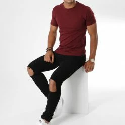 Offres 🎉 Tee 👚 Shirt Oversize T311 Bordeaux de Uniplay 🔥 -Uniplay Soldes uniplay 147569 UP T311 BRGNDY 20180717T110745 02