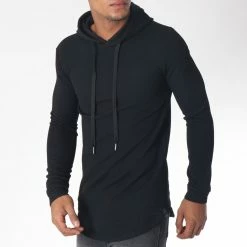 Le moins cher 🤩 Sweat Capuche Oversize 517602 Noir de Uniplay 🌟