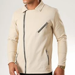 Offres 🌟 Veste Zippée JK-1 Beige de Uniplay ✔️ -Uniplay Soldes uniplay 200617 JK 1 BEIGE 20191113T092803 03