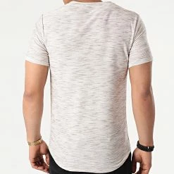 Offres 🧨 Tee 👕 Shirt Oversize T756 Beige de Uniplay 🔔 -Uniplay Soldes uniplay 254291 UP T756 BEIGE 20210302T090708 04