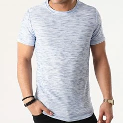 Coupon 👏 Tee 👕 Shirt Oversize T756 Bleu Clair Chiné de Uniplay 🔔 -Uniplay Soldes uniplay 254292 UP T756 BLUE 20210302T091051 03