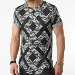 Le moins cher ⭐ Tee 👚 Shirt Oversize UY608 Noir Blanc Renaissance de Uniplay 👍