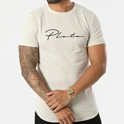 Tout neuf 💯 Tee 👕 Shirt Oversize UP-T759 Beige Chiné de Uniplay 😉