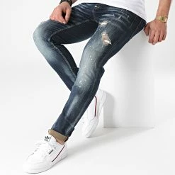 Grosses soldes 😍 Jean Slim 503 Bleu Denim de Uniplay 🎉 -Uniplay Soldes uniplay 260908 503 BLUE 20210409T122949 03