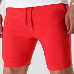 Remise ⌛ Short Jogging T3617 Rouge de Uniplay 🔥