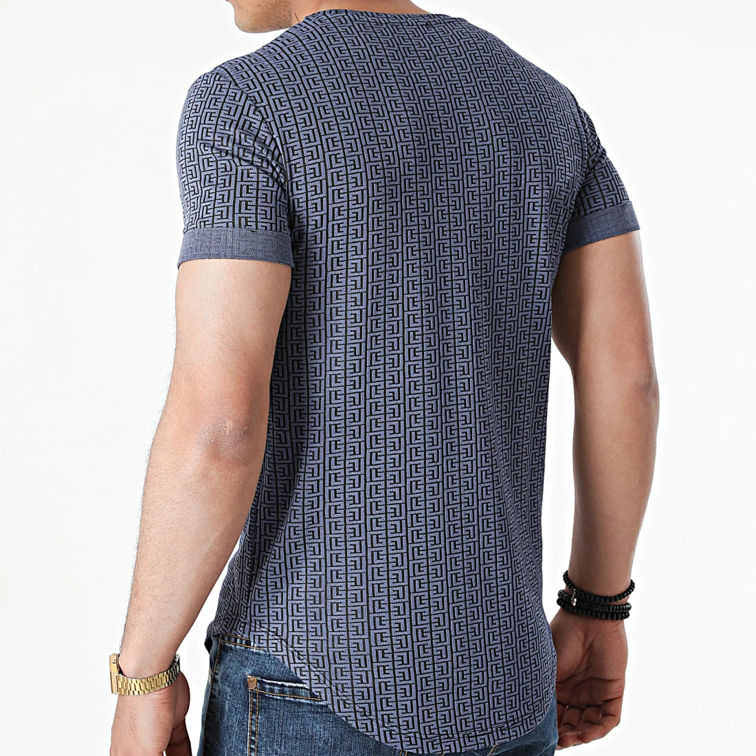 Sortie 🎉 Tee 👚 Shirt Oversize UY643 Bleu Renaissance de Uniplay 👏 6 Sortie 🎉 Tee 👚 Shirt Oversize UY643 Bleu Renaissance de Uniplay 👏 – Image 4