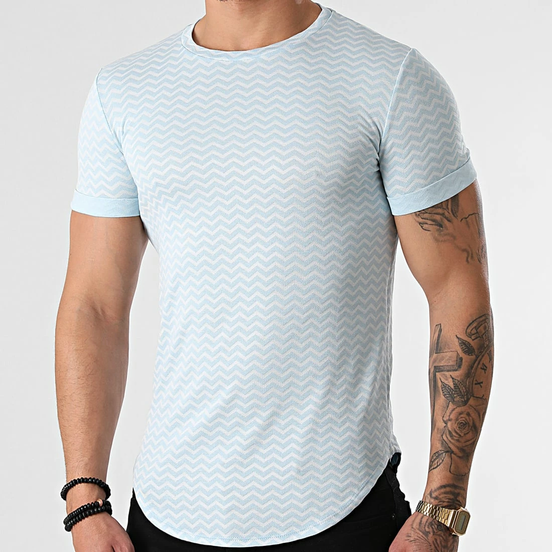 Promo 🎉 Tee 👚 Shirt Oversize UY642 Bleu Ciel Blanc de Uniplay 👍 3 Promo 🎉 Tee 👚 Shirt Oversize UY642 Bleu Ciel Blanc de Uniplay 👍