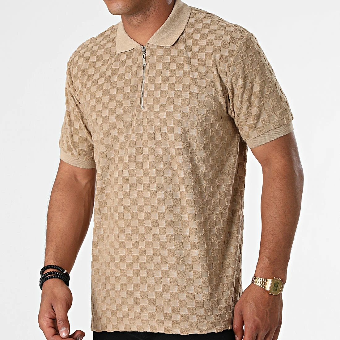 Tout neuf ❤️ Polo Manches Courtes PL-01 Beige de Uniplay 😀 2 Tout neuf ❤️ Polo Manches Courtes PL-01 Beige de Uniplay 😀