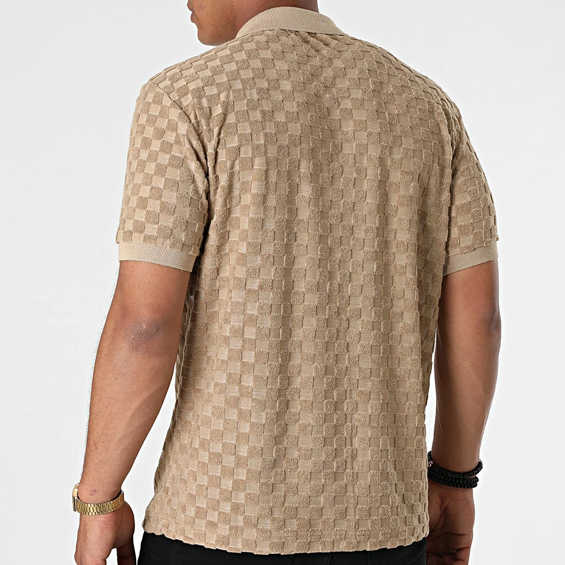 Tout neuf ❤️ Polo Manches Courtes PL-01 Beige de Uniplay 😀 5 Tout neuf ❤️ Polo Manches Courtes PL-01 Beige de Uniplay 😀 – Image 4