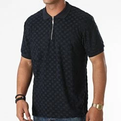 Budget 🥰 Polo Manches Courtes PL-01 Bleu Marine de Uniplay 🎁