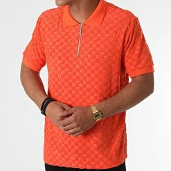 Vente flash ⌛ Polo Manches Courtes PL-01 Orange de Uniplay 🔥 -Uniplay Soldes uniplay 269634 PL 01 ORANGE 20210614T152202 03