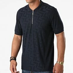 Budget 🎁 Polo Manches Courtes PL-03 Bleu Marine de Uniplay ⭐