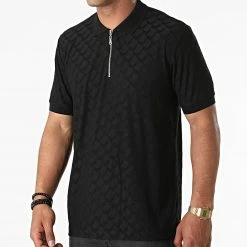 Offres 🔥 Polo Manches Courtes PL-06 Noir de Uniplay ⭐