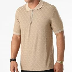 Nouveau ✔️ Polo Manches Courtes PL-07 Beige de Uniplay 💯