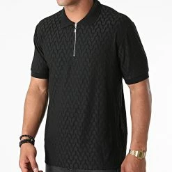 Grosses soldes 🎁 Polo Manches Courtes PL-08 Noir de Uniplay ✔️