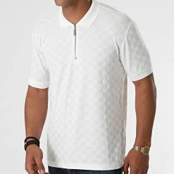 Meilleur prix 😀 Polo Manches Courtes PL-13 Blanc de Uniplay 👏