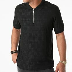 Offres 🔔 Polo Manches Courtes PL-12 Noir de Uniplay 😍 -Uniplay Soldes uniplay 269835 PL 12 BLACK 20210610T093827 03