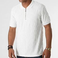 Coupon 🌟 Polo Manches Courtes PL-10 Blanc de Uniplay 🔥