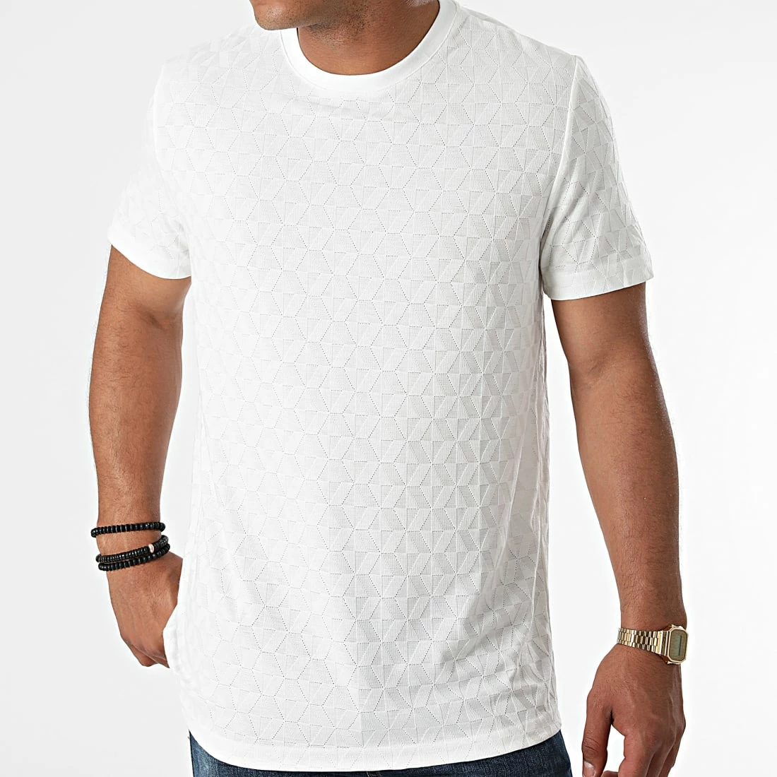 Tout neuf 💯 Tee 👚 Shirt TSJ-04 Blanc de Uniplay 🥰 5 Tout neuf 💯 Tee 👚 Shirt TSJ-04 Blanc de Uniplay 🥰 – Image 3