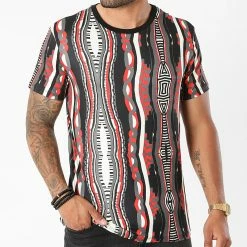 Nouveau 😍 Tee 👕 Shirt UY653 Noir Beige Rouge de Uniplay 🔥 -Uniplay Soldes uniplay 271715 UY653 NOIR 20210629T134733 03