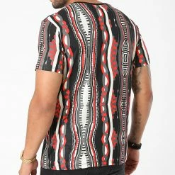 Nouveau 😍 Tee 👕 Shirt UY653 Noir Beige Rouge de Uniplay 🔥 -Uniplay Soldes uniplay 271715 UY653 NOIR 20210629T134735 04