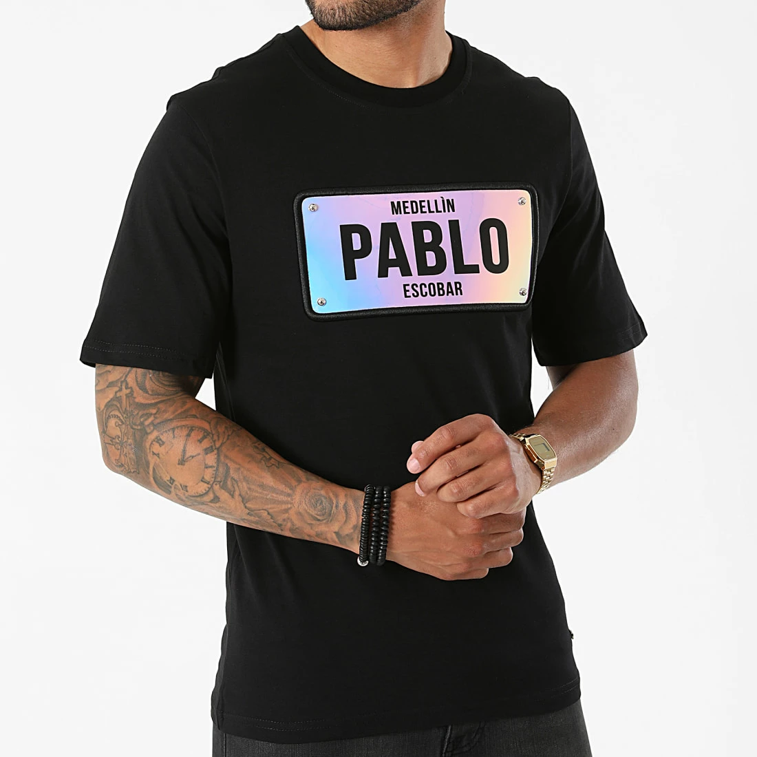 Meilleur prix 💯 Tee 👚 Shirt TS-04 Noir Iridescent de Uniplay ❤️ 5 Meilleur prix 💯 Tee 👚 Shirt TS-04 Noir Iridescent de Uniplay ❤️ – Image 3