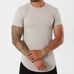 Vente flash 😍 Tee 👚 Shirt Oversize UY666 Beige de Uniplay 🎁