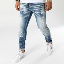 Grosses soldes 🤩 Jean Slim 541 Bleu Denim de Uniplay ⭐