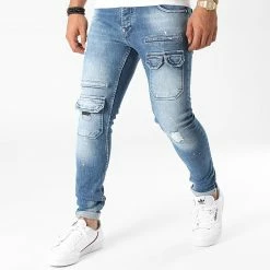 Grosses soldes 🌟 Jean Skinny 537 Bleu Denim de Uniplay 😍