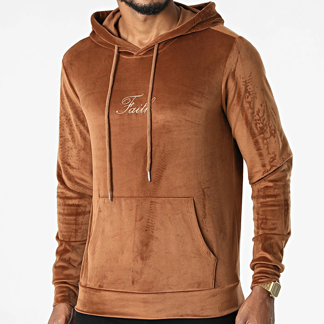 Nouveau 💯 Sweat Capuche UY676 Marron de Uniplay 😍 5 Nouveau 💯 Sweat Capuche UY676 Marron de Uniplay 😍 – Image 3