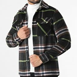 Grosses soldes ✔️ Surchemise A Carreaux UY700 Noir Marron Rose de Uniplay ❤️