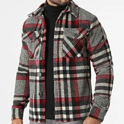 Les meilleures critiques de 🎉 Surchemise UY696 Noir Ecru Rouge de Uniplay 🧨 -Uniplay Soldes uniplay 279932 UY696 20211109T154040 03