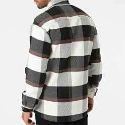 Grosses soldes 🛒 Chemise Manches Longues A Carreaux UP-C078 Beige Marron de Uniplay 💯 -Uniplay Soldes uniplay 281679 UP C078 20210831T161009 04