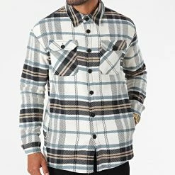 Sortie ✔️ Chemise Manches Longues A Carreaux UP-C072 Beige Bleu Marine de Uniplay 👍 -Uniplay Soldes uniplay 281702 UP C072 BLUE 20210831T161114 03