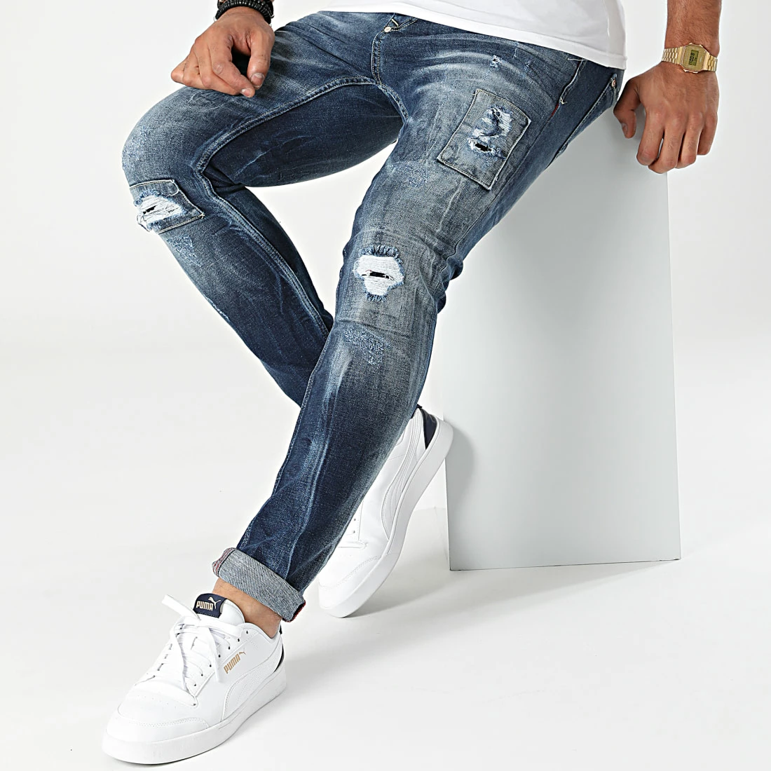 Vente flash 🥰 Jean Skinny 564 Bleu Denim de Uniplay ⭐ 5 Vente flash 🥰 Jean Skinny 564 Bleu Denim de Uniplay ⭐ – Image 3