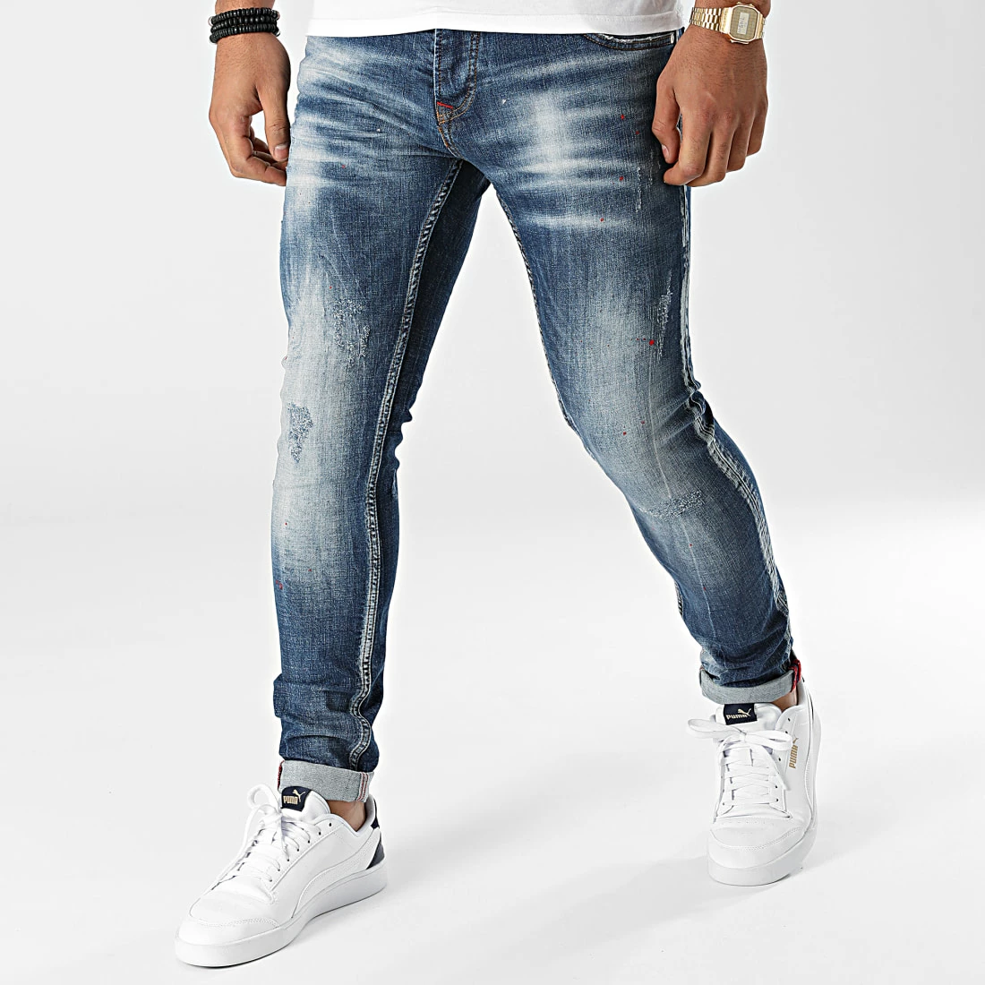Grosses soldes 🧨 Jean Skinny 589 Bleu Denim de Uniplay ⭐ 3 Grosses soldes 🧨 Jean Skinny 589 Bleu Denim de Uniplay ⭐