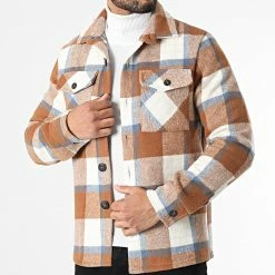 Le moins cher ❤️ Surchemise A Carreaux UY697 Camel Blanc Bleu de Uniplay 🎁 8 Le moins cher ❤️ Surchemise A Carreaux UY697 Camel Blanc Bleu de Uniplay 🎁 -Uniplay Soldes uniplay 281747 UY697 20211109T145151 03