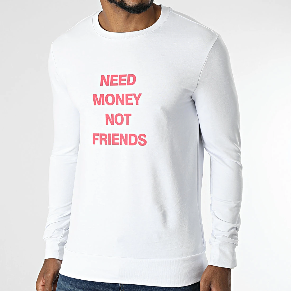 Promo ⭐ Sweat Crewneck CF-03 Blanc de Uniplay 👍 3 Promo ⭐ Sweat Crewneck CF-03 Blanc de Uniplay 👍