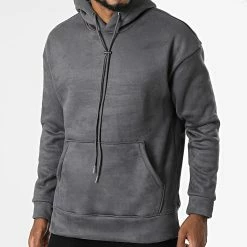 Vente flash 🎉 Sweat Capuche UP-T826 Gris Anthracite de Uniplay 😀