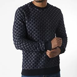 Vente flash 🔥 Sweat Crewneck UY708 Bleu Marine de Uniplay 😍 -Uniplay Soldes uniplay 285923 UY708 BLUE 20210930T153028 03