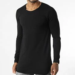 Meilleure affaire ✔️ Tee 👚 Shirt Oversize Manches Longues UP-T828 Noir de Uniplay 🔔