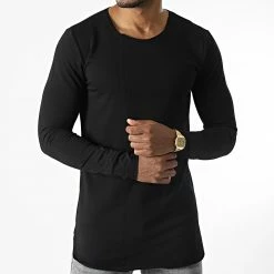Meilleure affaire ✔️ Tee 👚 Shirt Oversize Manches Longues UP-T828 Noir de Uniplay 🔔 -Uniplay Soldes uniplay 285944 UP T828 BLACK 20210930T161724 03