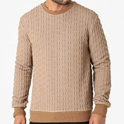 De gros ⭐ Sweat Crewneck UY707 Camel de Uniplay 🔥