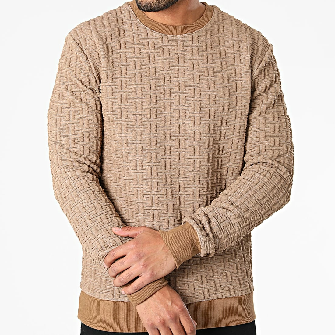 De gros ⭐ Sweat Crewneck UY707 Camel de Uniplay 🔥 5 De gros ⭐ Sweat Crewneck UY707 Camel de Uniplay 🔥 – Image 3