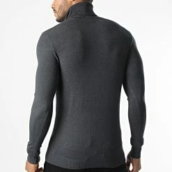 Budget 🎉 Pull Col Roulé CR-08 Gris Anthracite de Uniplay 🔥 -Uniplay Soldes uniplay 285990 CR 08 DARK GREY 20210930T155343 04