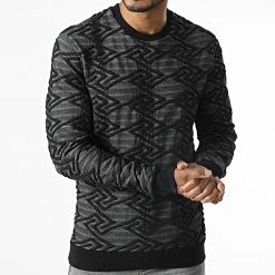 Budget 👏 Sweat Crewneck UY706 Gris Anthracite Chiné de Uniplay 💯 -Uniplay Soldes uniplay 286008 UY706 GREY 20210930T161408 03